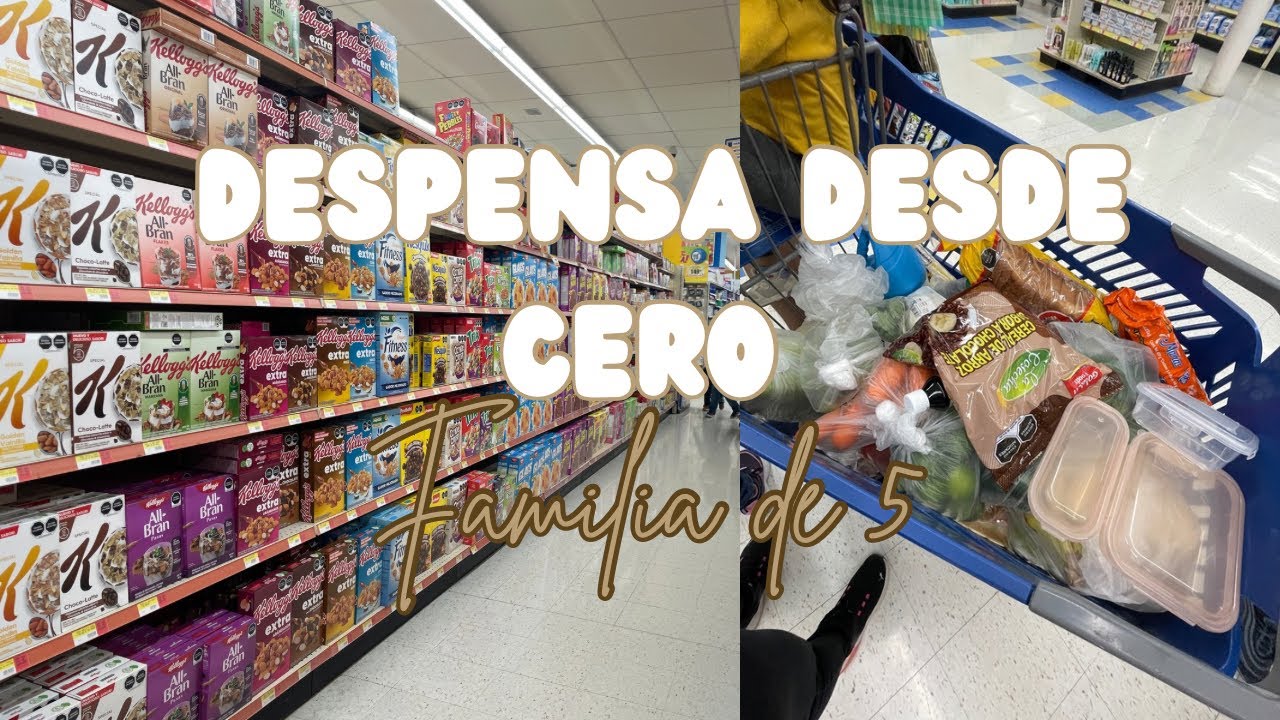 Compras desde cero para mi despensa | Gastamos $2500 en una despensa 