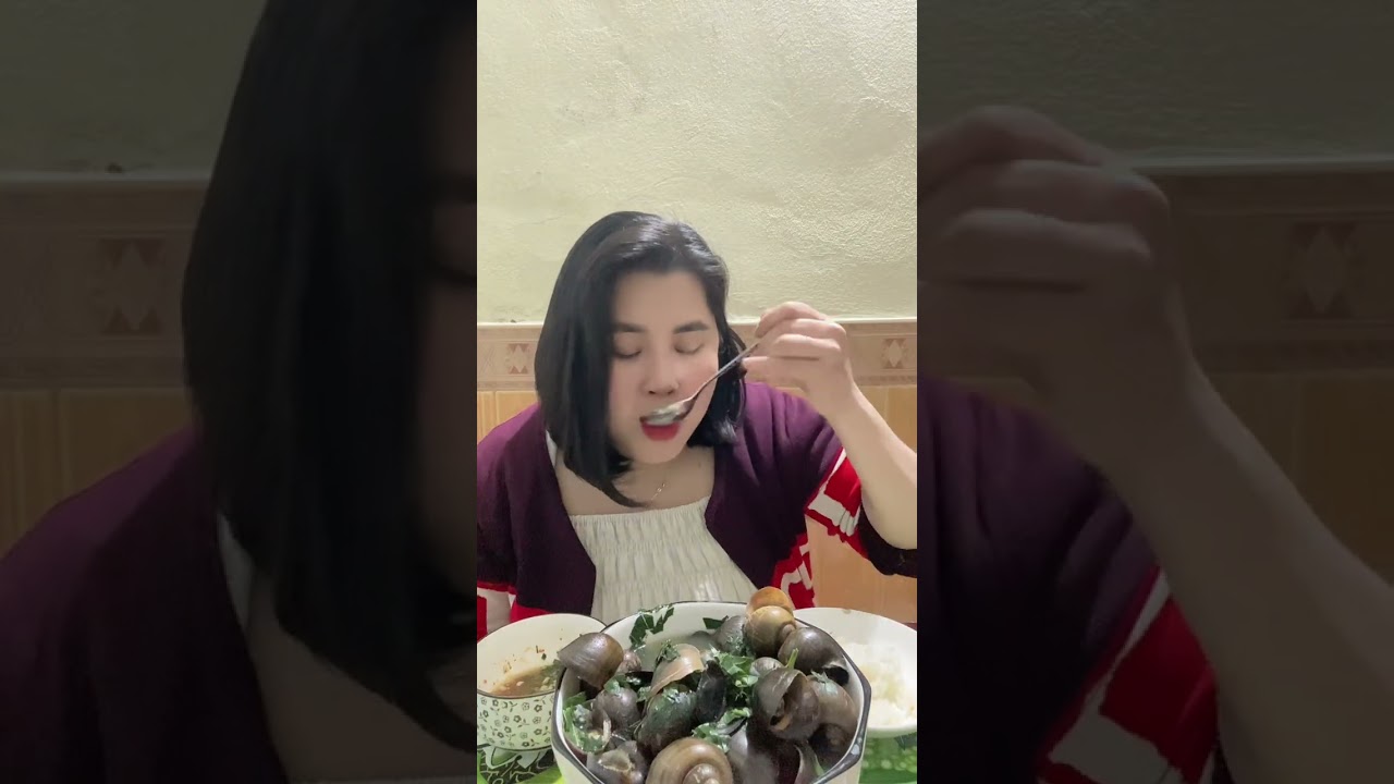 Mời các bác cùng ăn ốc với em nha#Mukbang #Linhbepnho #