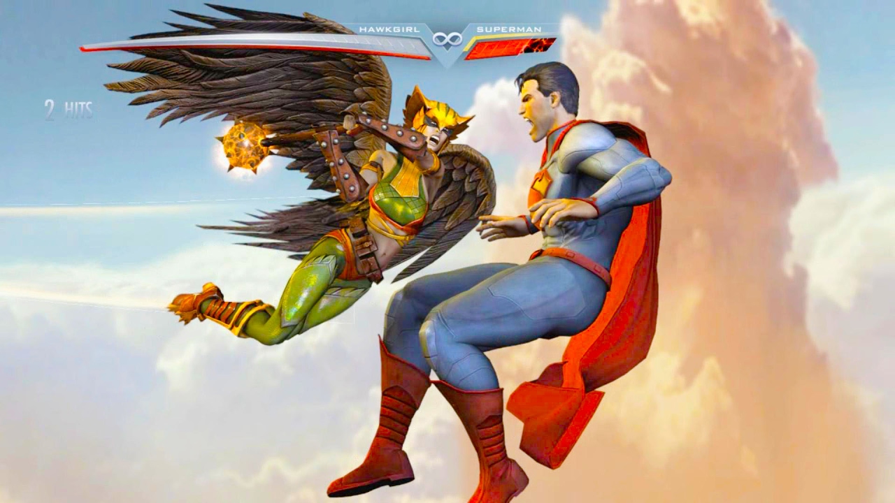 Injustice: Gods Among Us - Hawkgirl Super Move on all Characters 4K 60FPS gameplay All Costumes