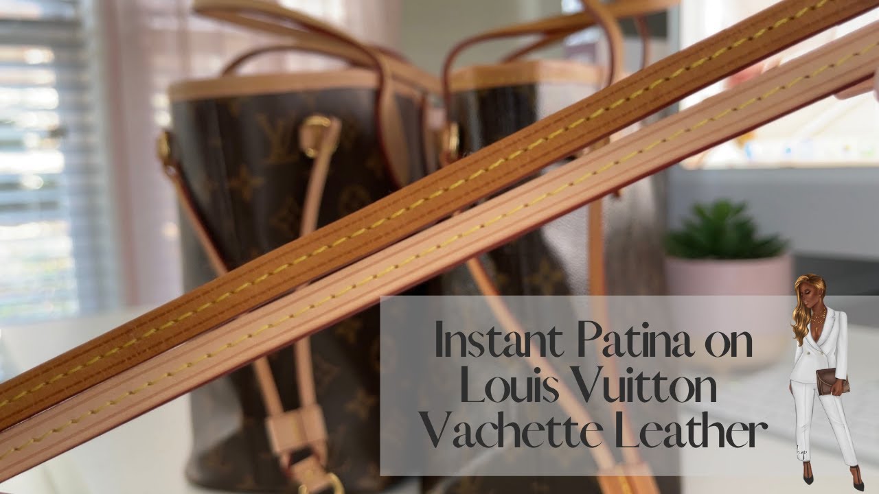 Instant Patina on Vachetta Leather #howtopatina #vachettaleather