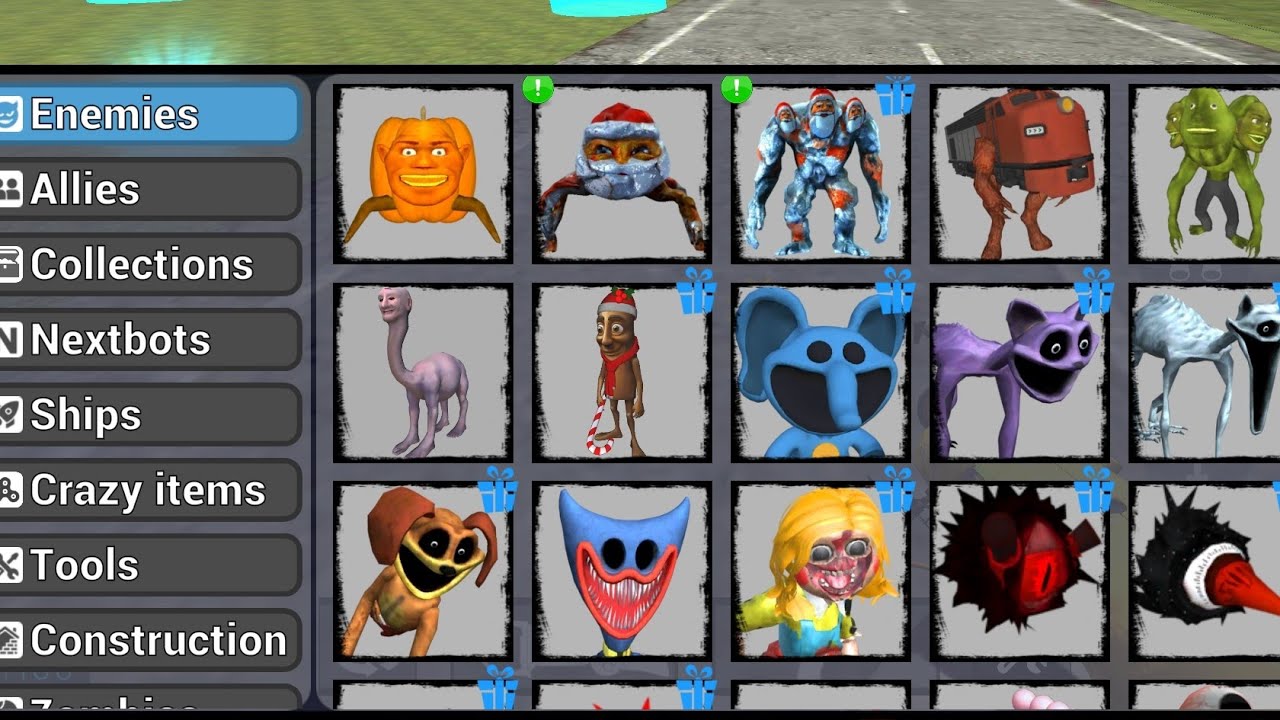 Sandbox in space updated new goo goo gaga family italian brainrot characters 😱 chasing nextbots 🔥