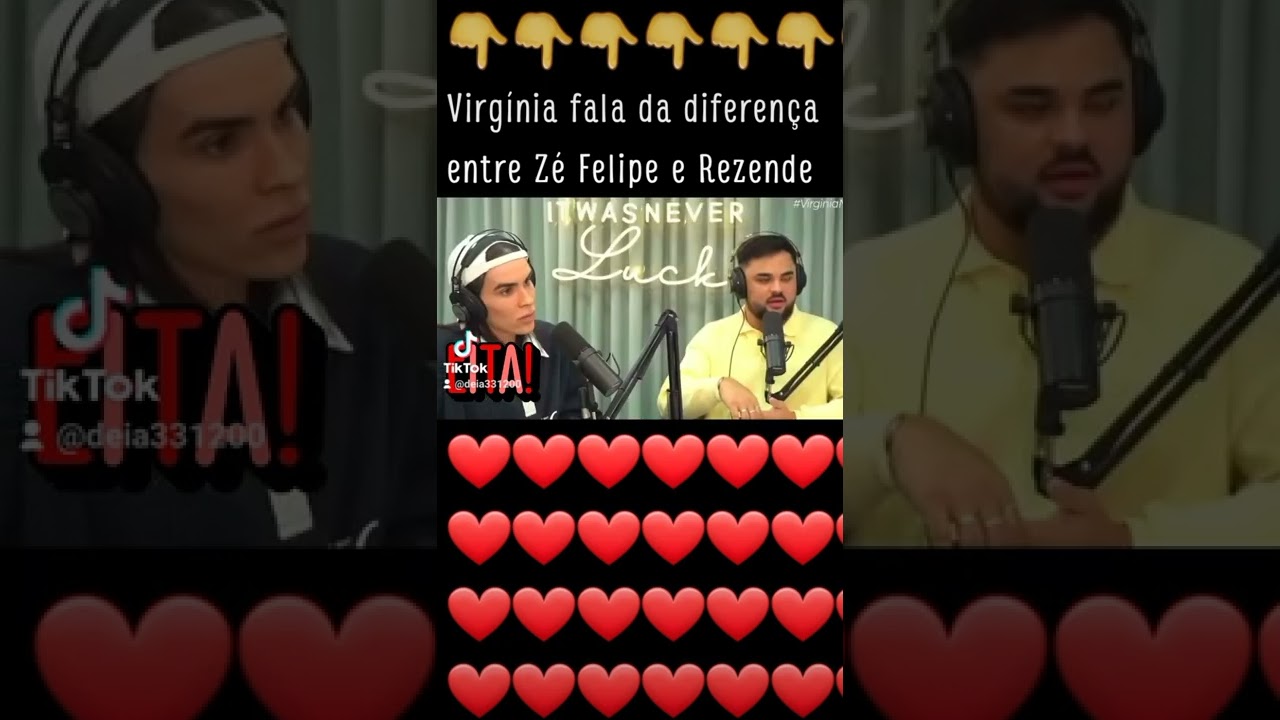 Virgínia fala da diferença entre Zé Felipe e Rezende