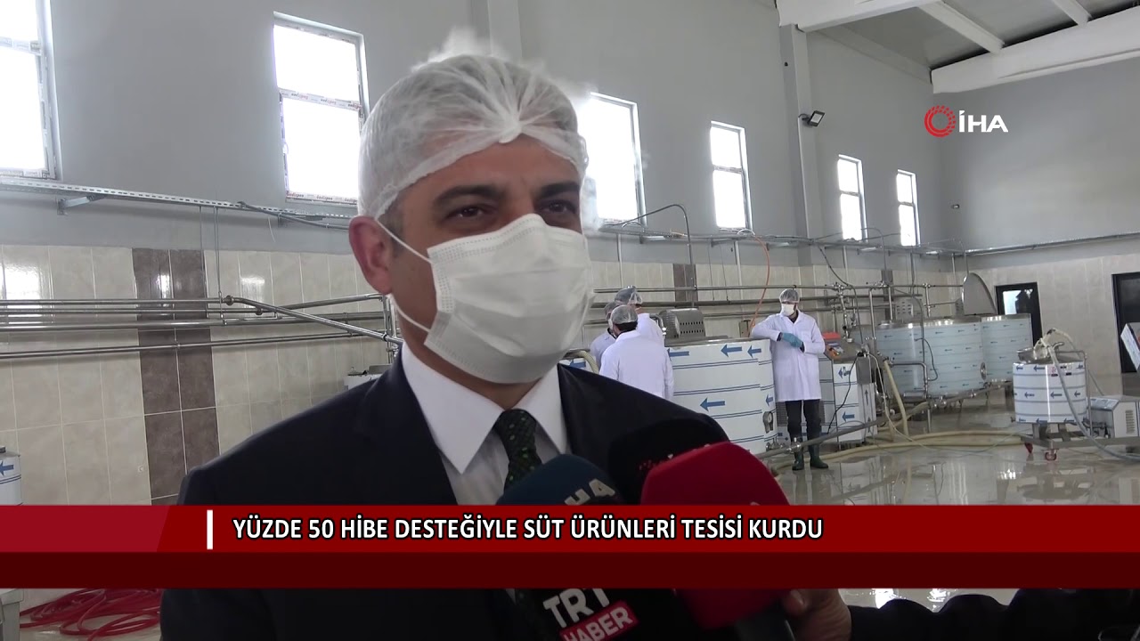 Yüzde 50 hibe desteğiyle süt ürünleri tesisi kurdu