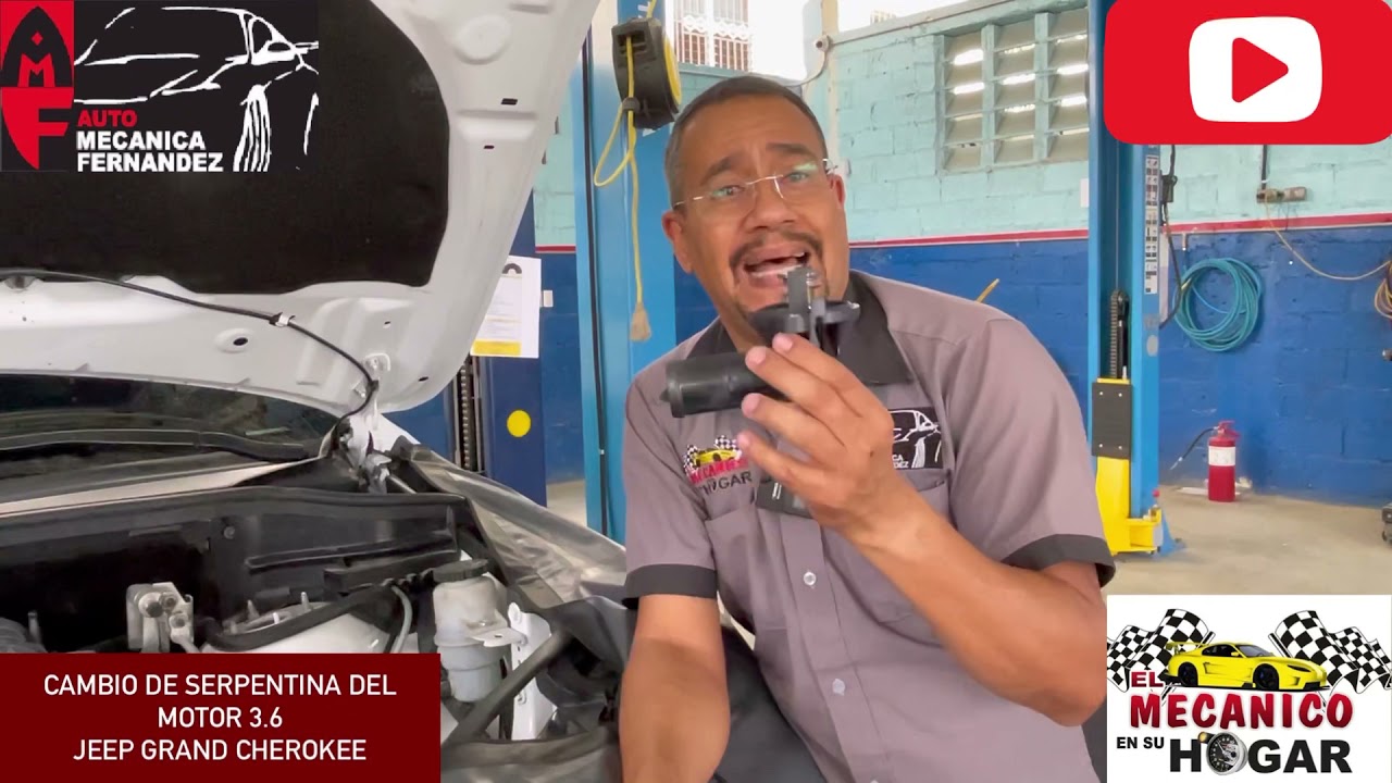 CAMBIO DE SERPENTINA DEL MOTOR 3.6 JEEP GRAND CHEROKE