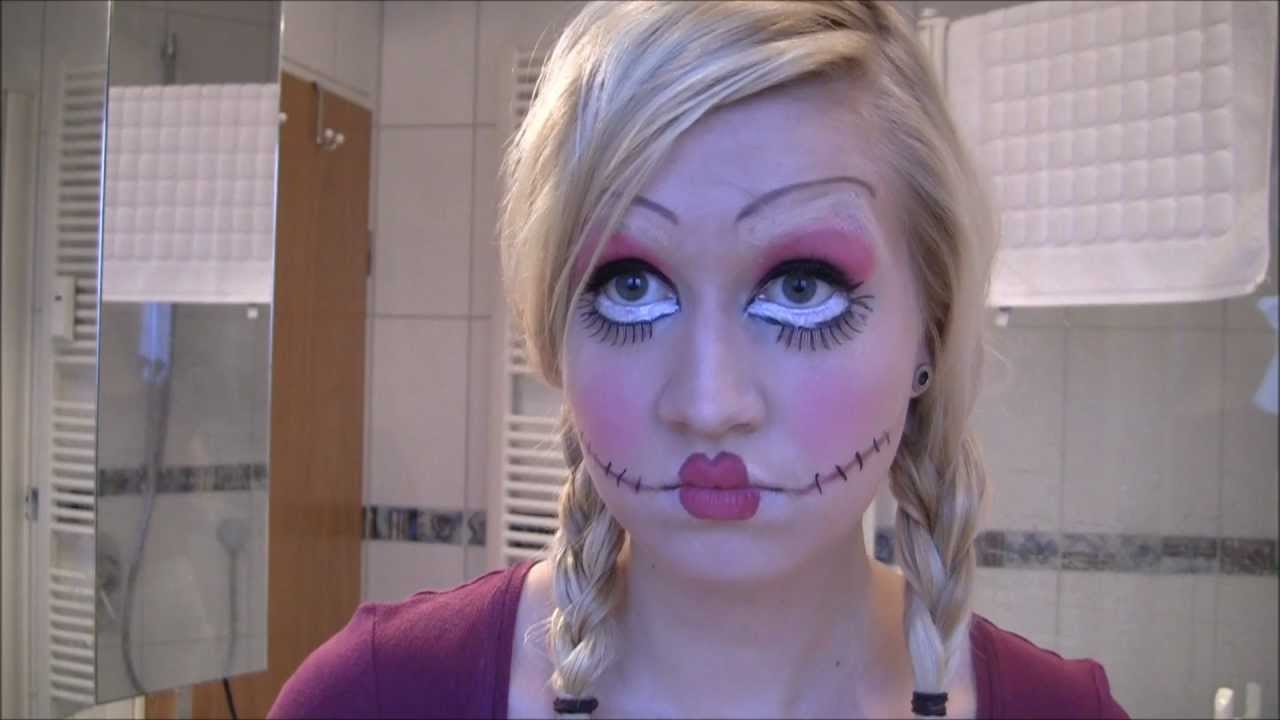Halloween Look Creepy Doll Makeup Tutorial