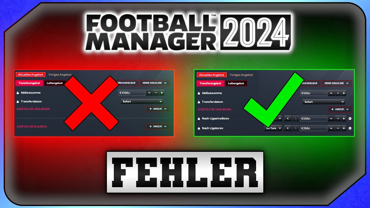 5 Fehler im Football Manager I FM24 Tipps