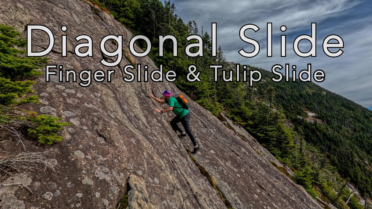 Diagonal Slide, Finger Slide & Tulip Slide on Giant Mountain | Adirondacks NY