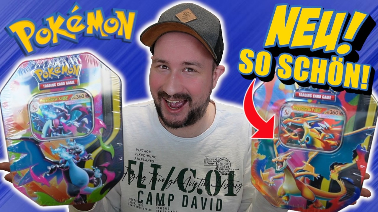 Diese Pokémon GLURAK TIN BOXEN sind so SCHÖN! Mega Entwicklung Fatale Flammen Booster Opening