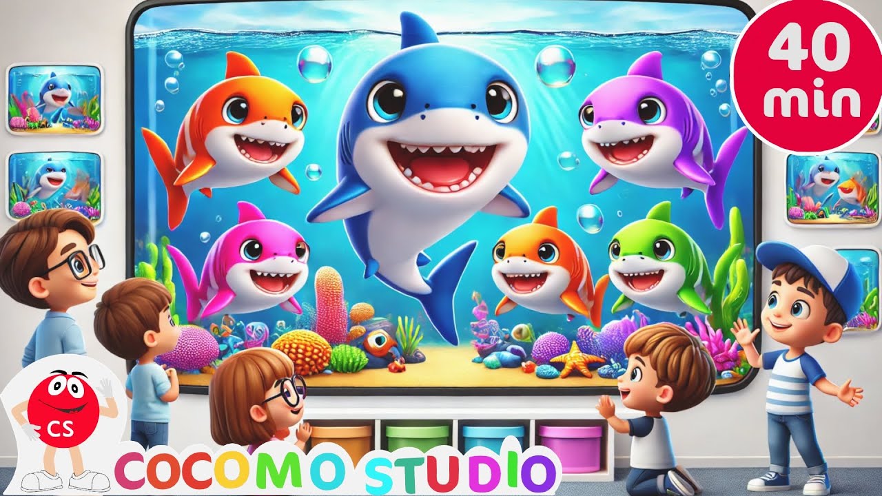Танец Baby Shark | Детские песни и веселое обучающее видео