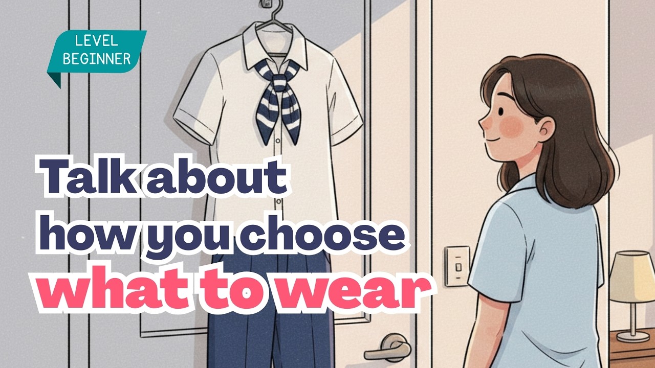 How to Choose What to Wear Every Day | Easy English Conversation (Beginner) | Daily English