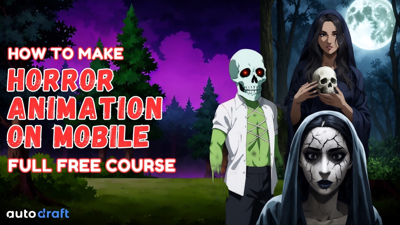 How To Make Horror Animation Like Khooni Monday & Scary Pumpkin On Phone| AI Animation| Autodraft AI