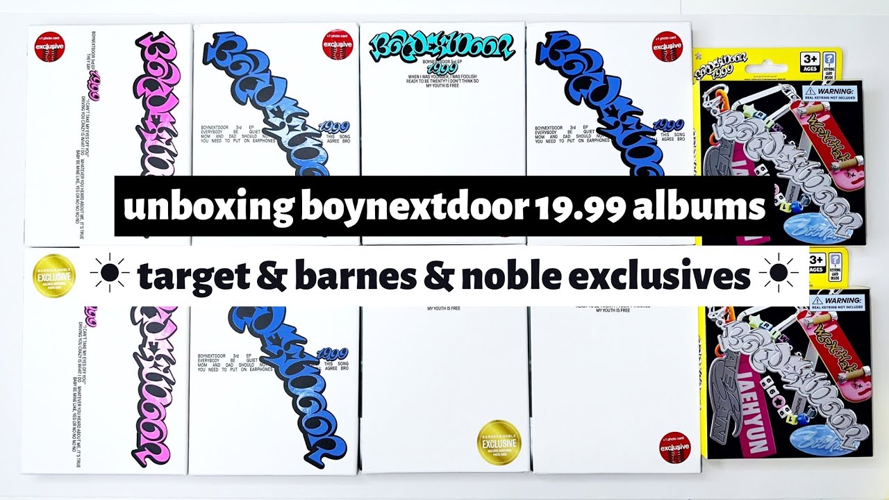 ☼ unboxing boynextdoor 19.99 albums ☀︎ target & barnes & noble exclusives ☼