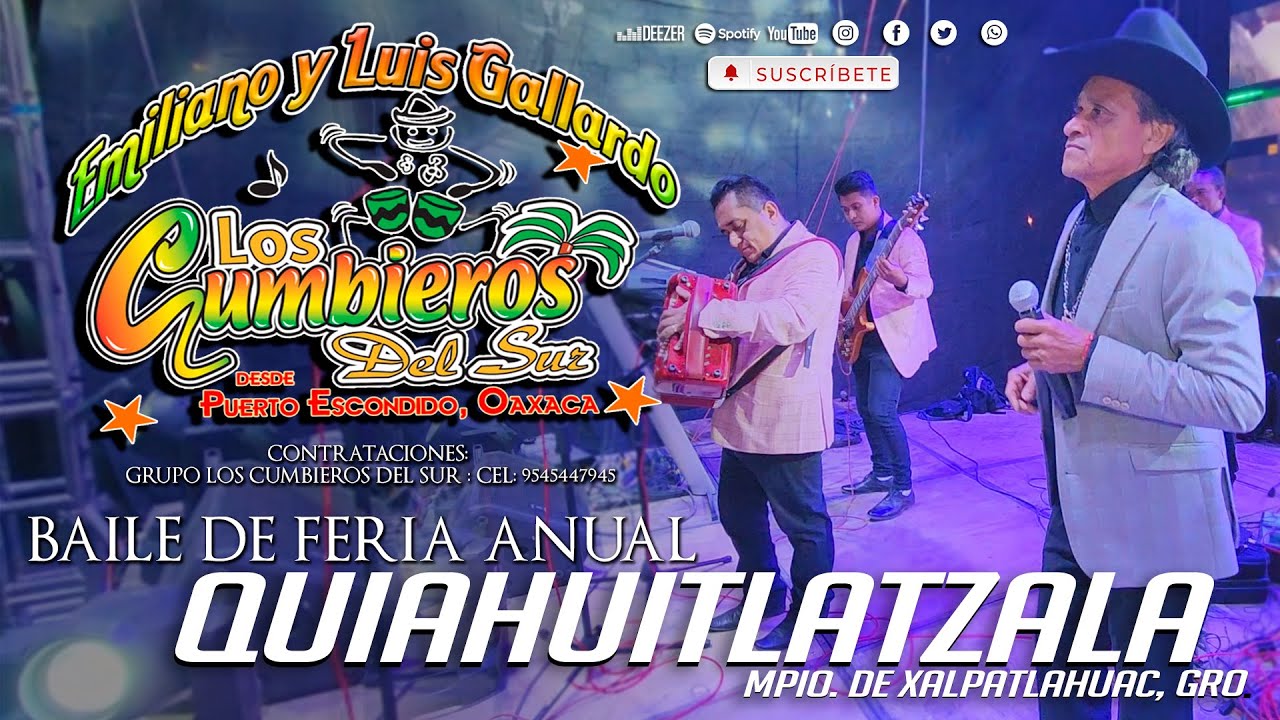 BAILE DE FIESTA ANUAL  EN QUIAHUITLATZALA GRO. LOS CUMBIEROS DEL SUR