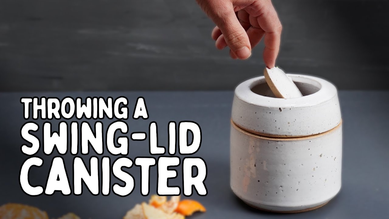Making a Swing Top Lid on this Pottery Waste Bin is Simply Genius