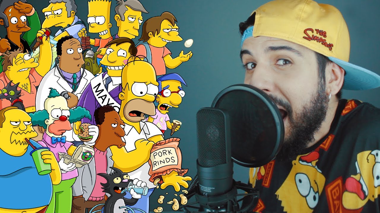 RAP COM 70 PERSONAGENS DOS SIMPSONS
