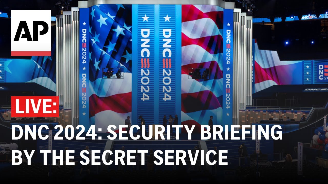 LIVE: Secret Service gives a security briefing in Chicago ahead of the DNC