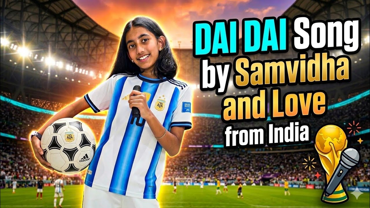 Песня Dai dai от Samvidha/любовь из Индии #daidaisong #shakira #burnaboy #fifaworldcup2026 #fifaa...