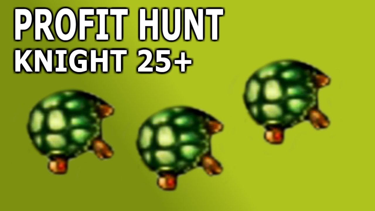 Tibia 2019 · Profit Hunt · Knight 20+ · Fenrock Tortoise (EK Solo Hunting Guide)