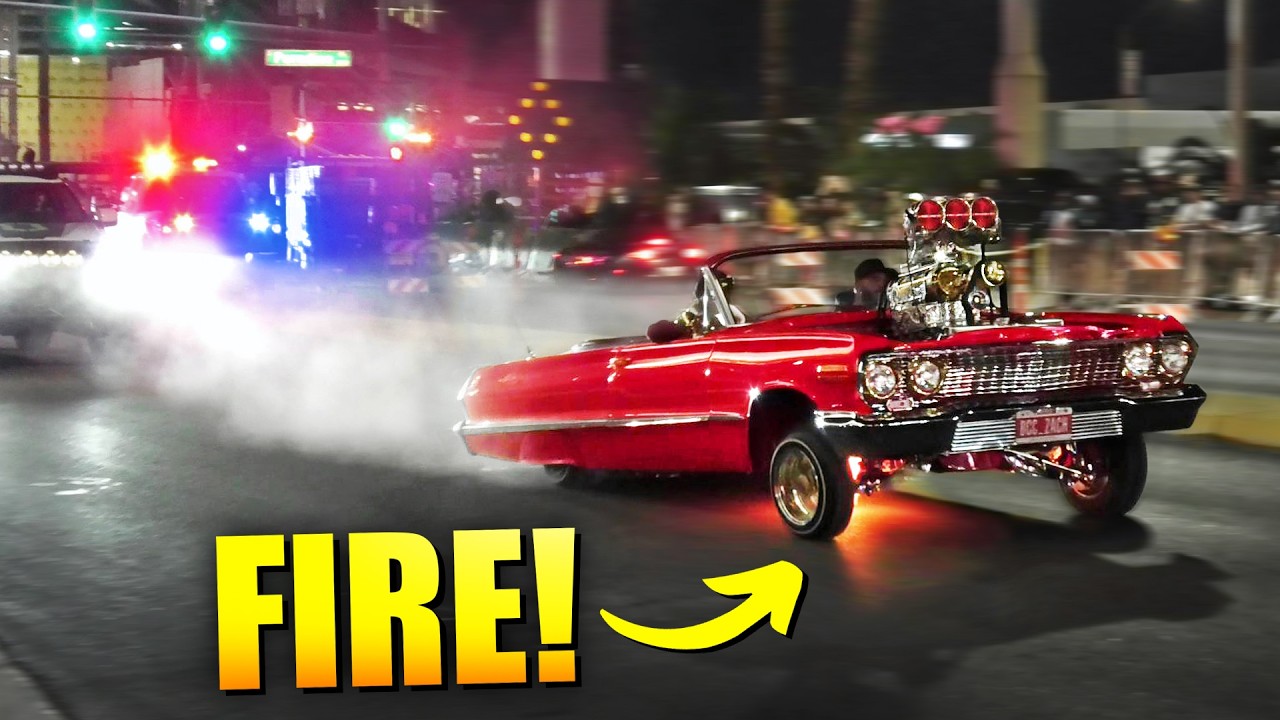 SHOUTING at Hundreds of CRAZY, STUPID Custom Cars Leaving SEMA 2024!