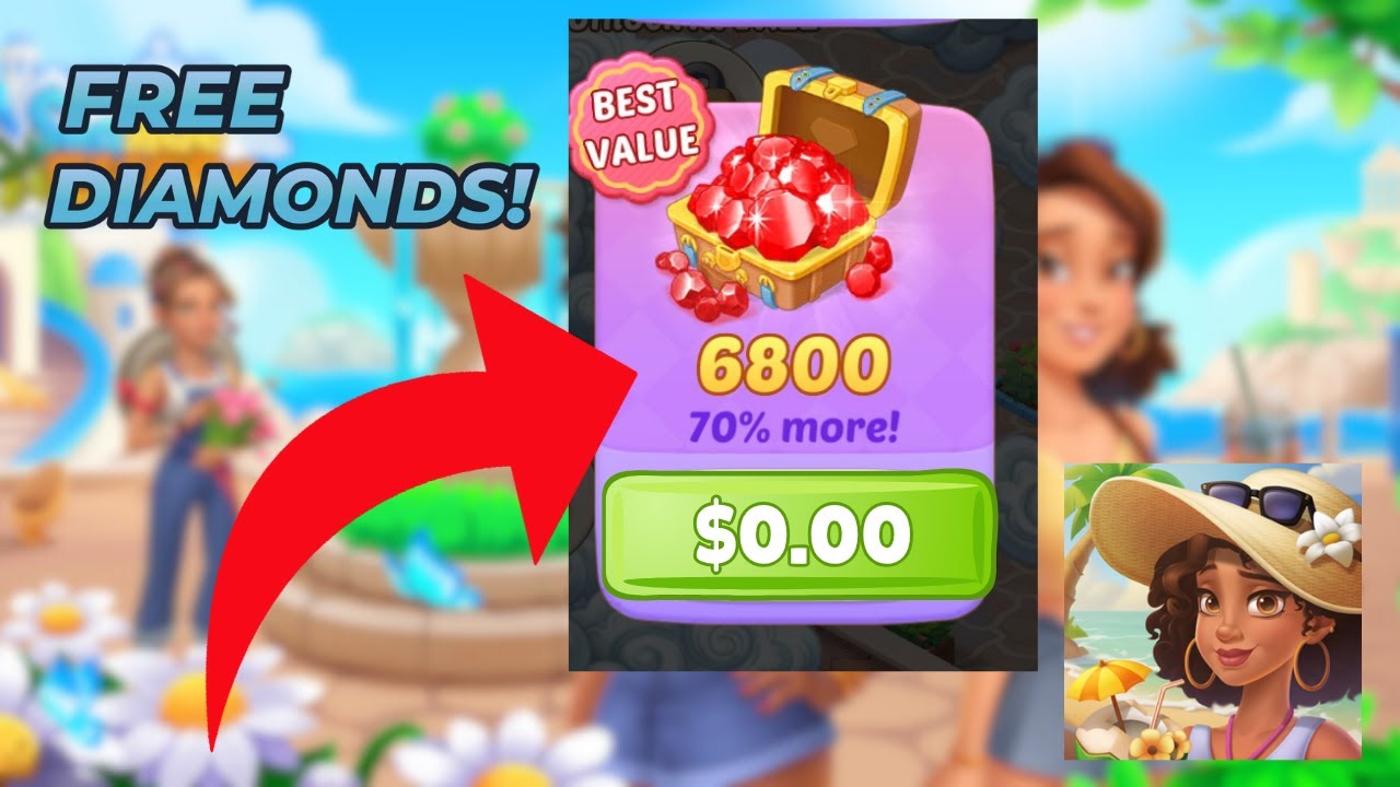 Get DIAMONDS in Seaside Escape 😍 (HOW TO) no hack
