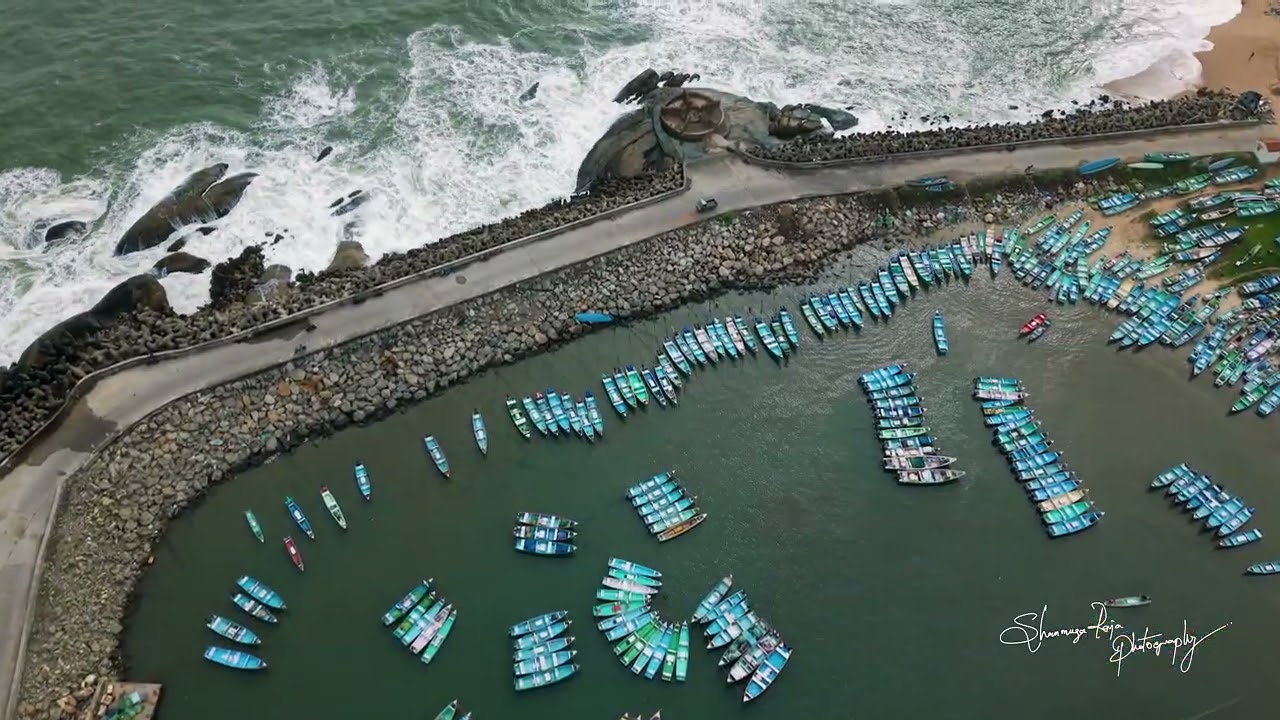 Colachel - Kanyakumari -  Drone View 4K