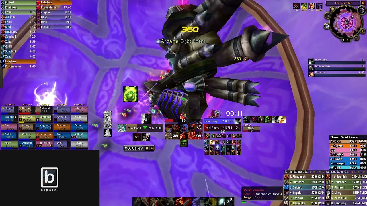 #1 World DPS All Classes Tempest Keep | Burning Crusade Classic Fury Warrior