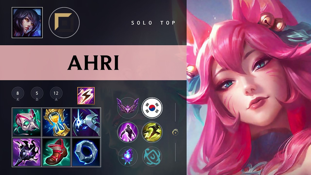 Ahri Top vs Gangplank - KR Master Patch 26.10