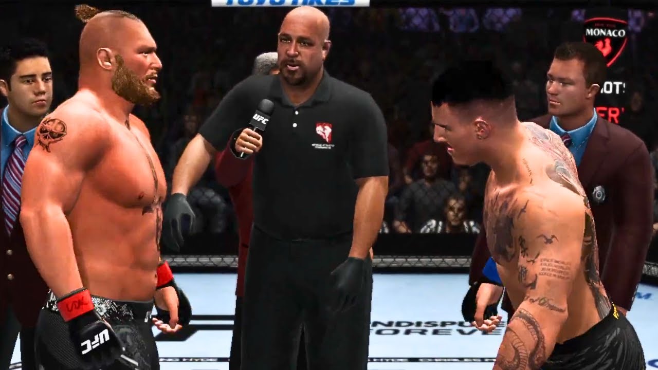 Brock Lesnar vs Tom Aspinall FULL FIGHT | UFC Undisputed Forever AI Simulation Gameplay (CPU vs CPU)
