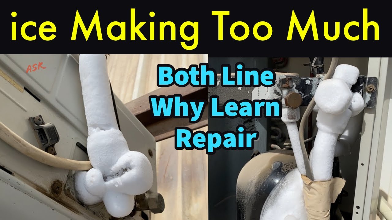 ice making too much suction and Discharge pipe ice Freezing why how many Reasons How gas TopUp