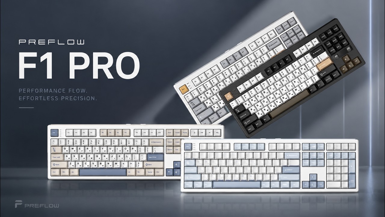 업데이트 후 무선 8K??? 기계식 게이밍 키보드 | 프리플로우 Archon F1 Pro TKL & Max