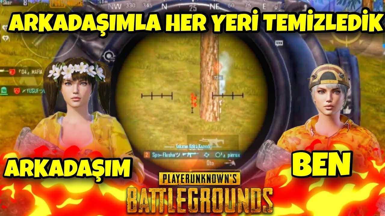 ARKADAŞIMLA HER YERİ TEMİZLEDİK -PUBG MOBİLE