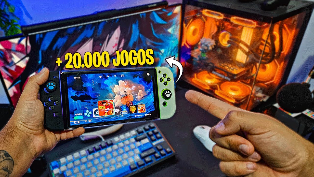 Como é Ter um Switch OLED Tunado e Desbloqueado! (Vale Mesmo A Pena?)