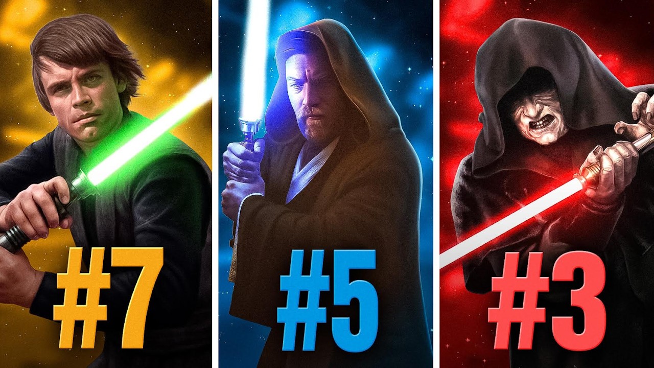 The 10 Most POWERFUL Lightsaber Duelists in ALL of Star Wars!