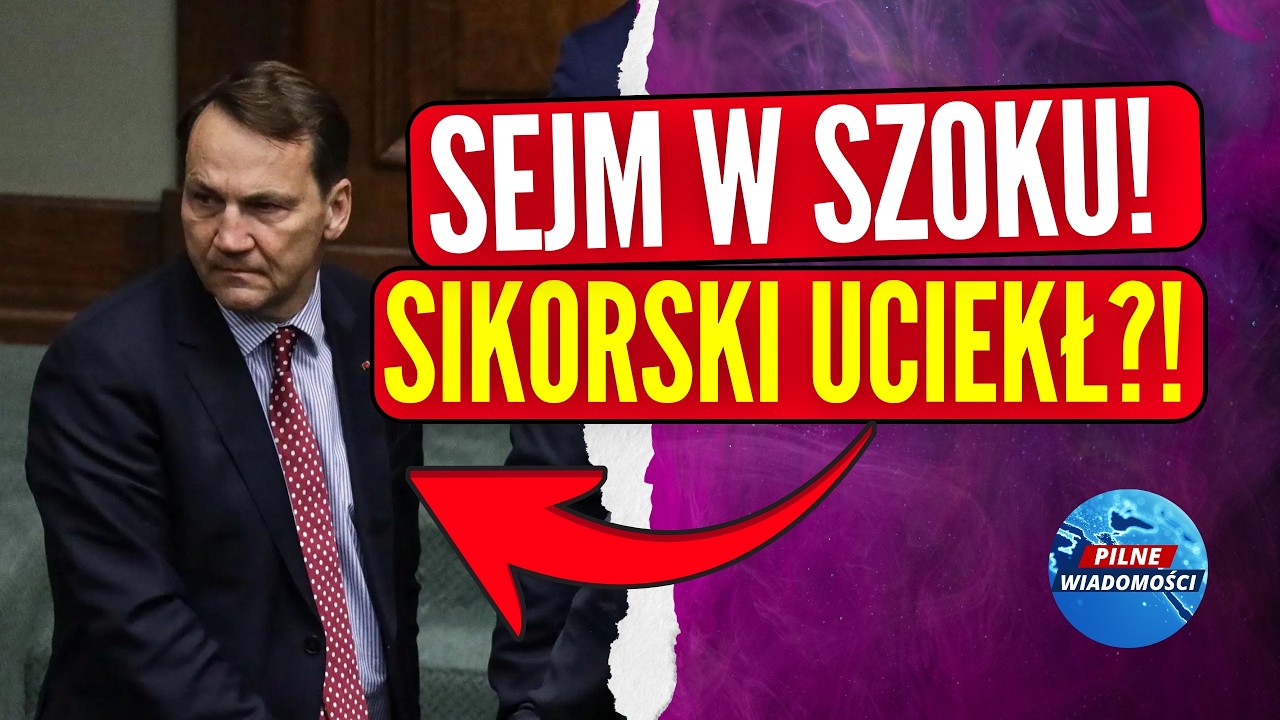 SEJM ZANIEMÓWIŁ! CHAOS NA OBRADACH - SIKORSKI W PANICE UCIEKŁ Z SALI?!