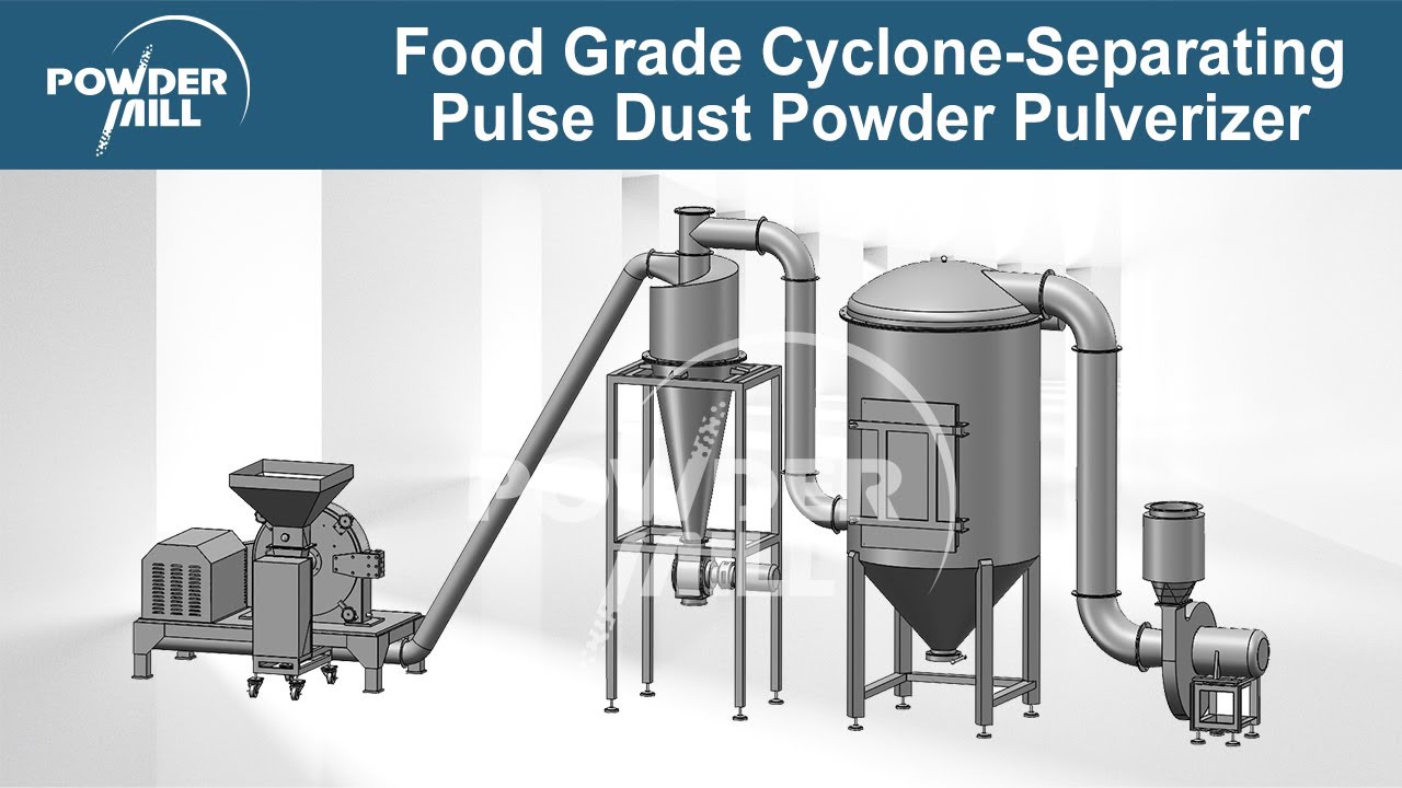 Food Grade Cyclone-Separating Pulse Dust Powder Pulverizer Machine - Mill Powder