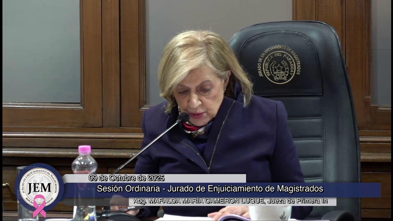 09-10-2025 - Sesión Ordinaria - Jurado de Enjuiciamiento de Magistrados