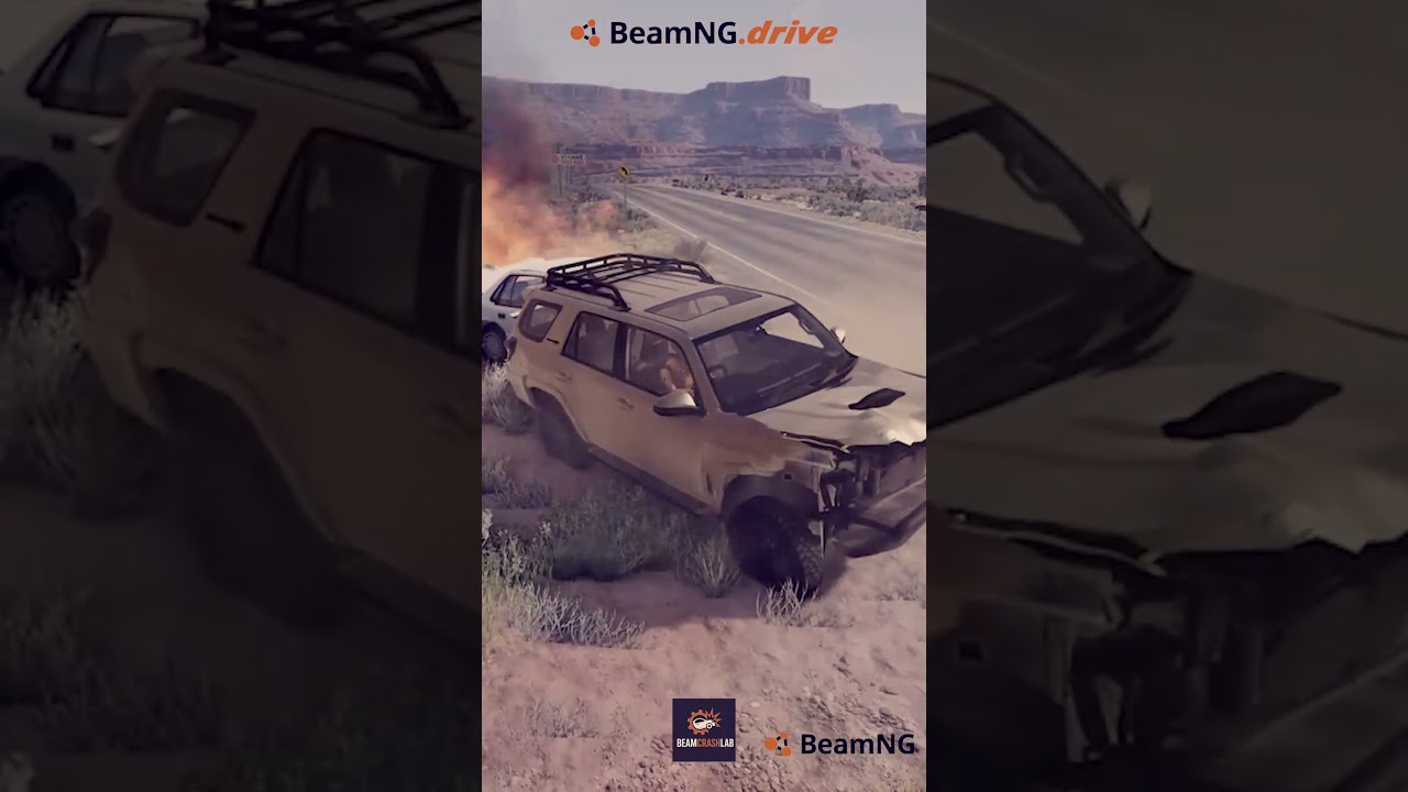 &ldquo;High Speed Tire Blowout Crash Tests in BeamNG.drive | Extreme Car Accidents&rdquo; #ai #1beamng