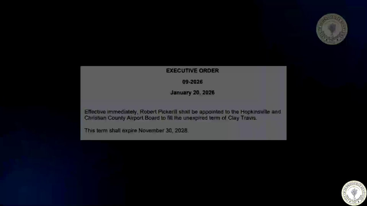 Hopkinsville City Council Meeting - January 20, 2026
