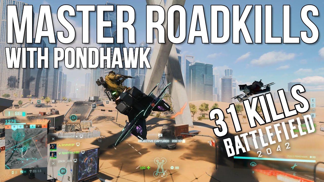 How to Get Roadkills on Pondhawk | BF2042 Full Gameplay