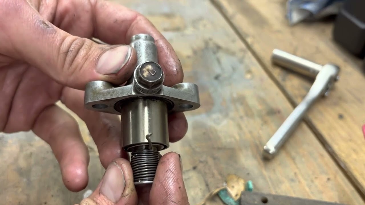 Setting the Timing Chain Tensioner on a Kawasaki Bayou