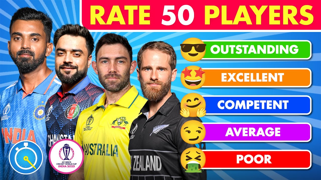 Tier List: Rate The Cricket Players - Part 2 | Cricket World Cup 2023 Edition