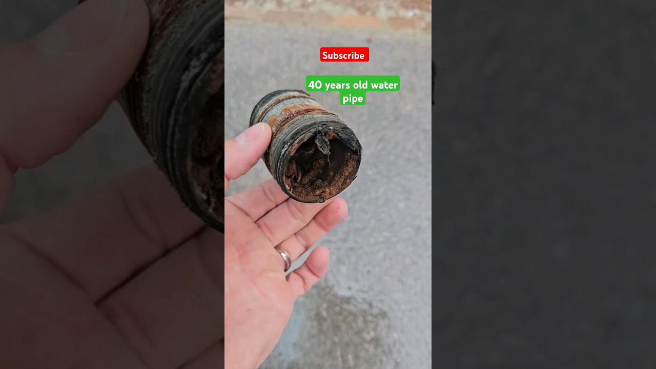 40 years old water pipe#pipes#rusty#plumber