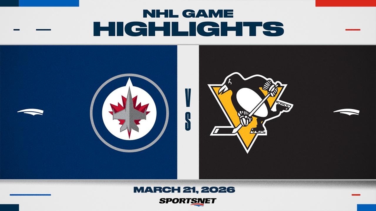 NHL Highlights | Jets vs. Penguins - March 21, 2026