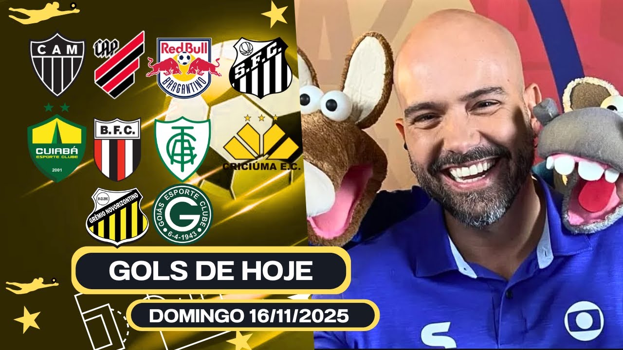 ⚽️ TODOS OS GOLS DESTE DOMINGO 16/11/2025 BRASILEIR&Atilde;O A & B, GOLS DE HOJE, GOLS DA RODADA(COMPLETO)