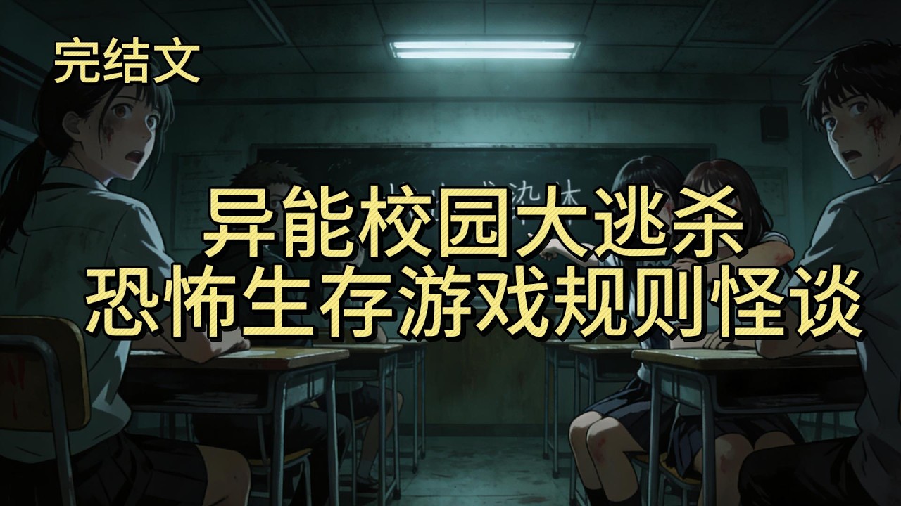 【完结文】【生存游戏】【校园】【大逃杀】【规则怪谈】 #完结文  #一口气看完  #悬疑故事 晚自习 黑板上出现血字 感染体诞生 找出他们 否则全班抹杀