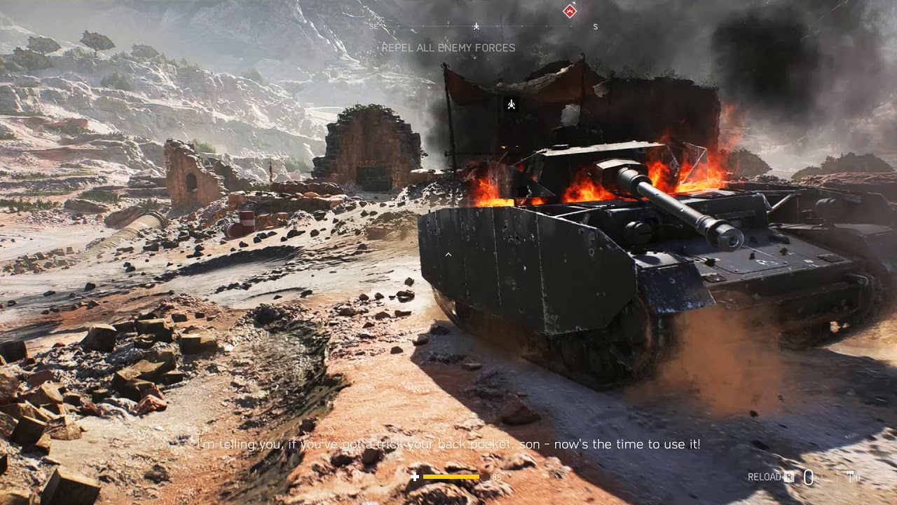 Onslaught Fight with Tanks gameplay Battlefield V