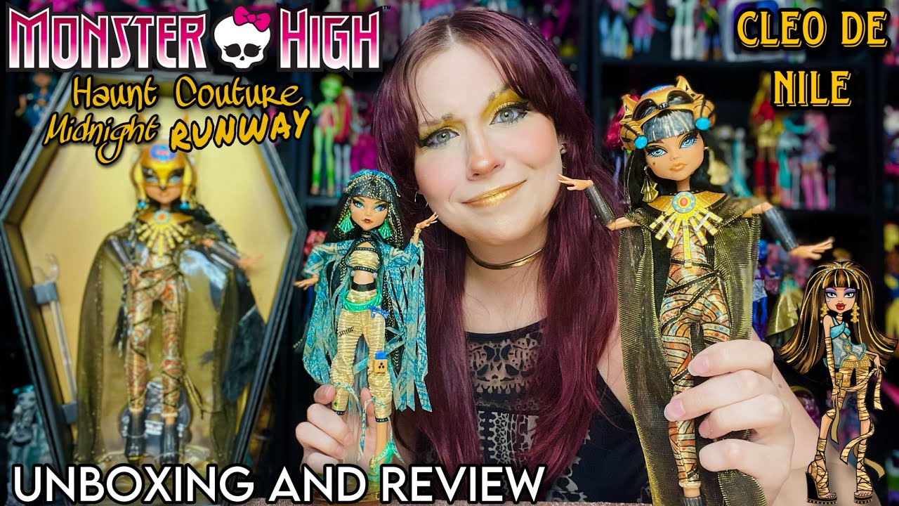 She Cost HOW MUCH?! Monster High Haunt Couture MIDNIGHT RUNWAY Cleo De Nile Doll Review & Unboxing