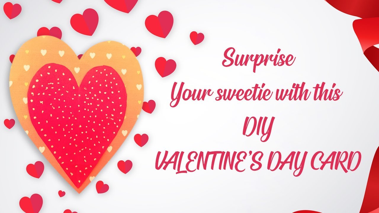 Surprise your sweetie with this DIY VALENTINE'S DAY CARD |  Craftsbox