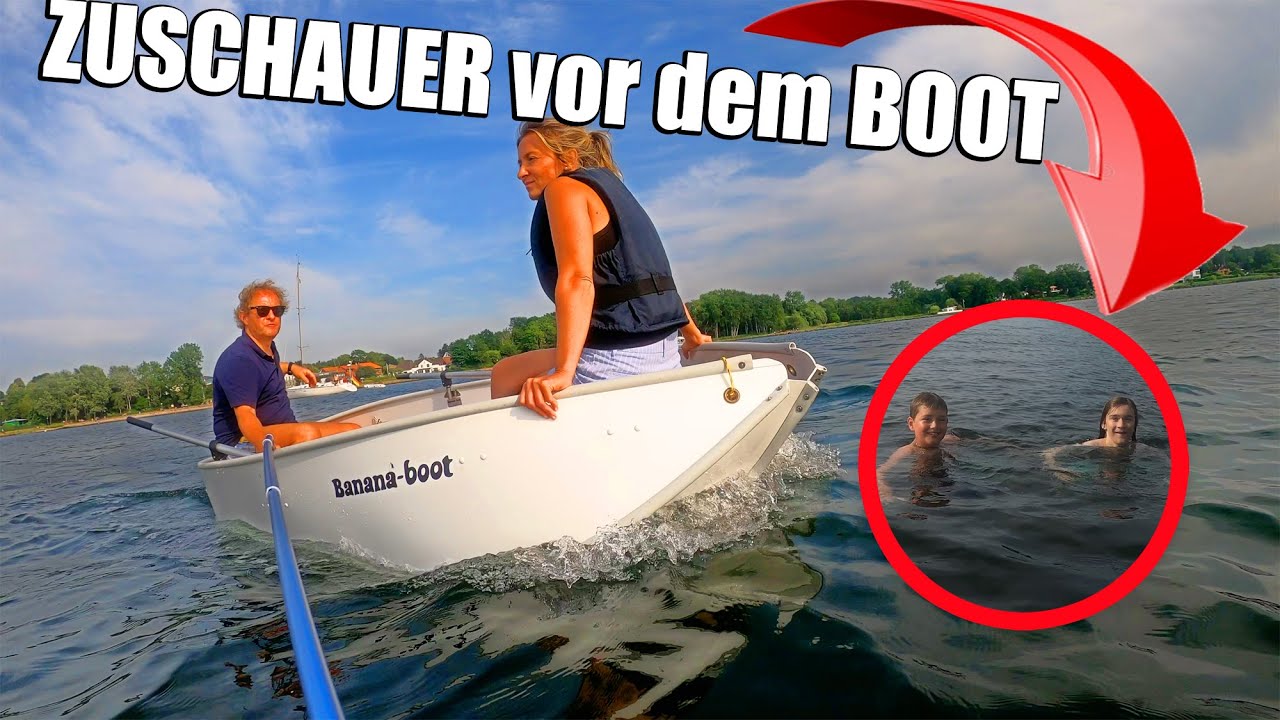 Kieler Förde Zuschauer treffen im Banana-Boot - Addi Habibi Corona Vlog 4K
