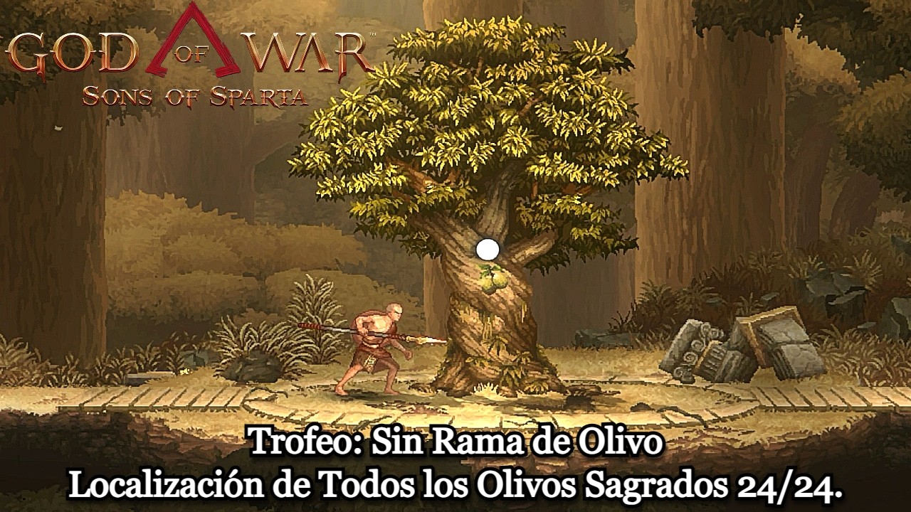 God of War Sons of Sparta  | Trofeo: Sin Rama de Olivo | Localización de los Olivos Sagrados 24/24.